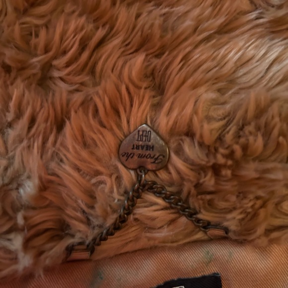 D.E.P.T. Faux fur short tan coat - Picture 5 of 7